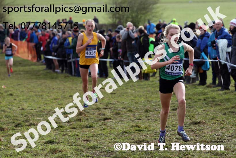 Girls under-15s 2019 British Athletics Inter Counties Cross Country, Prestwood Hall, Loughborough. Photo:  David T. Hewitson/Sports for All Pics